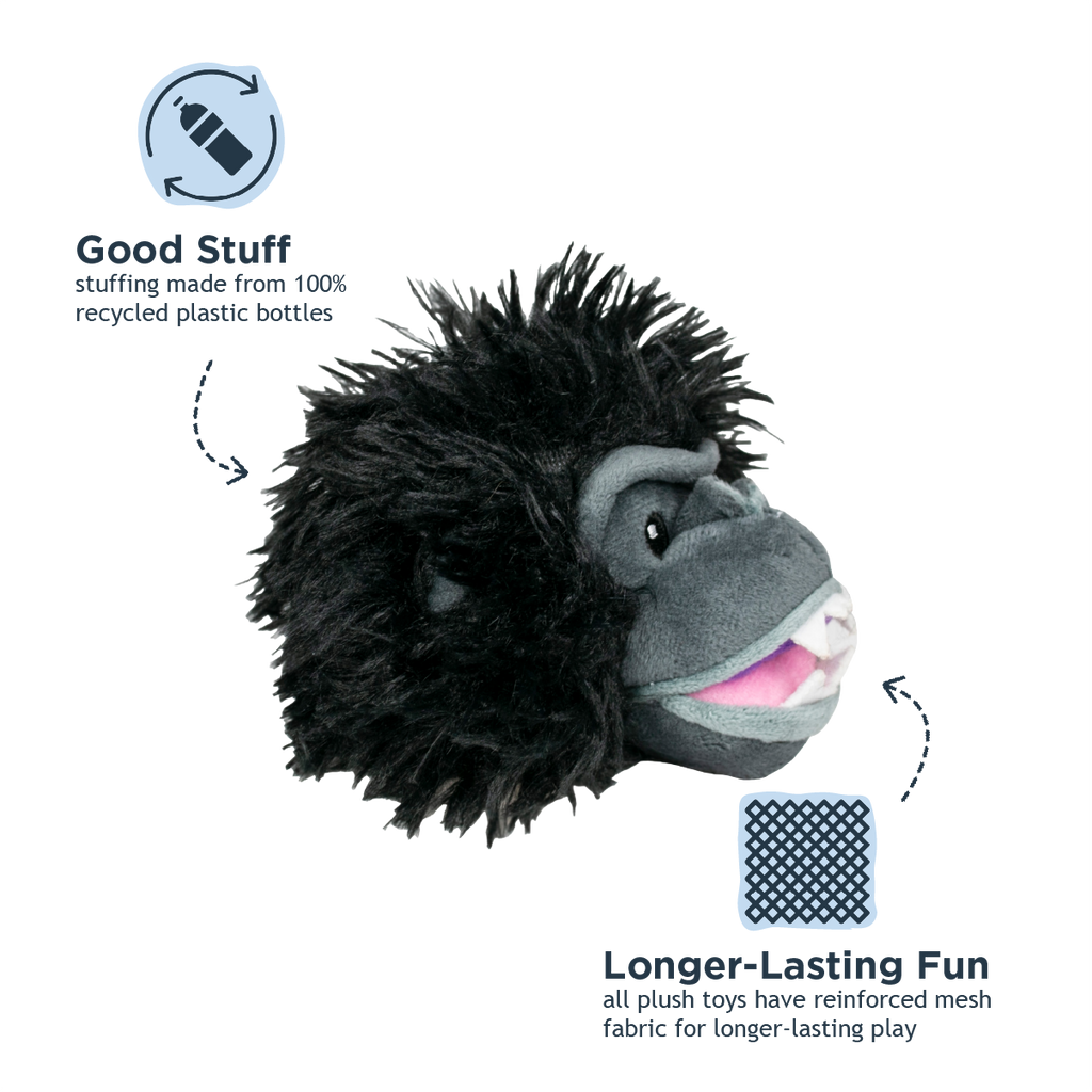 Gorilla 2-in-1 Fetch Ball Dog Toy