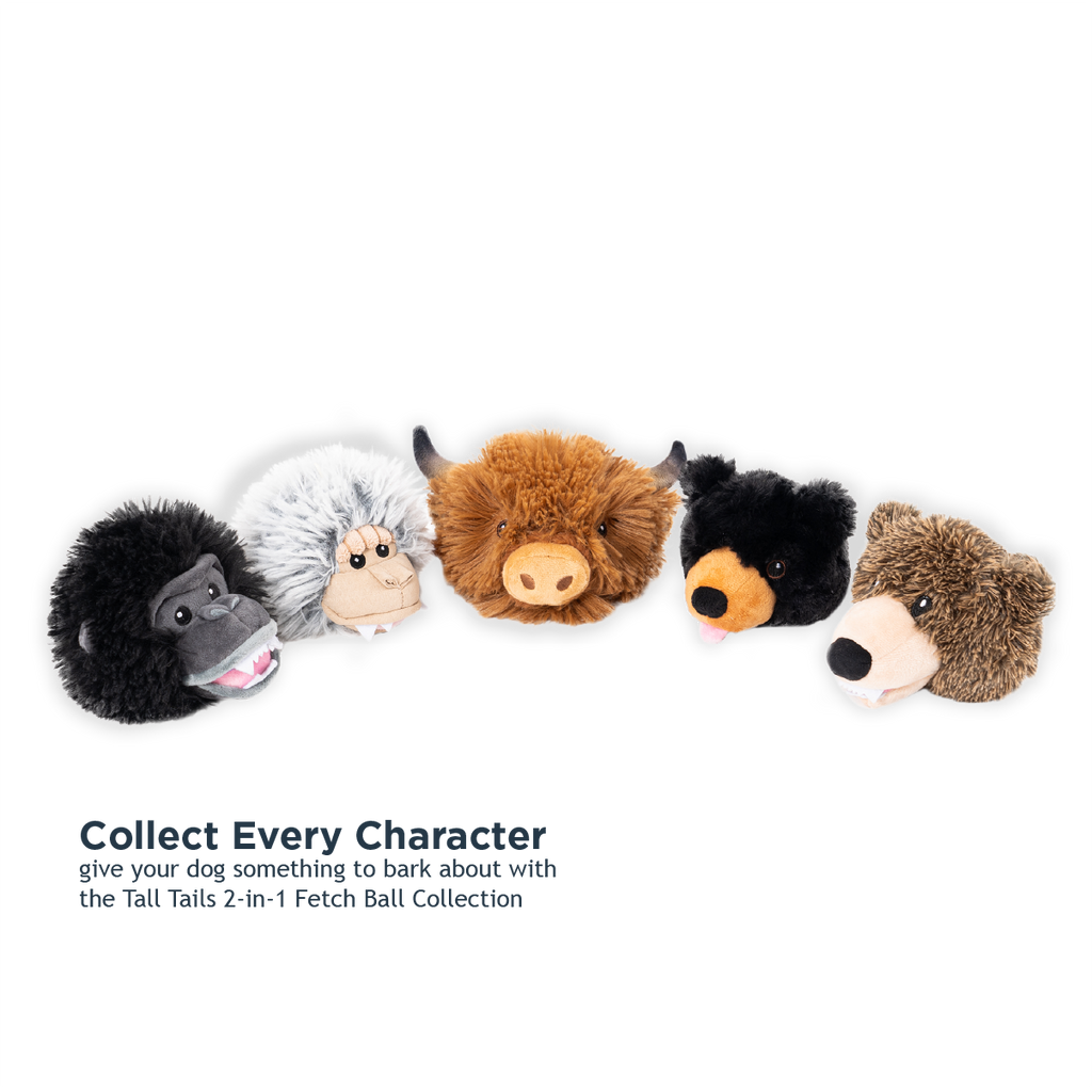 Gorilla 2-in-1 Fetch Ball Dog Toy