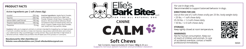 🐾 CANINE CALM – Soft Chews for Dogs 💤