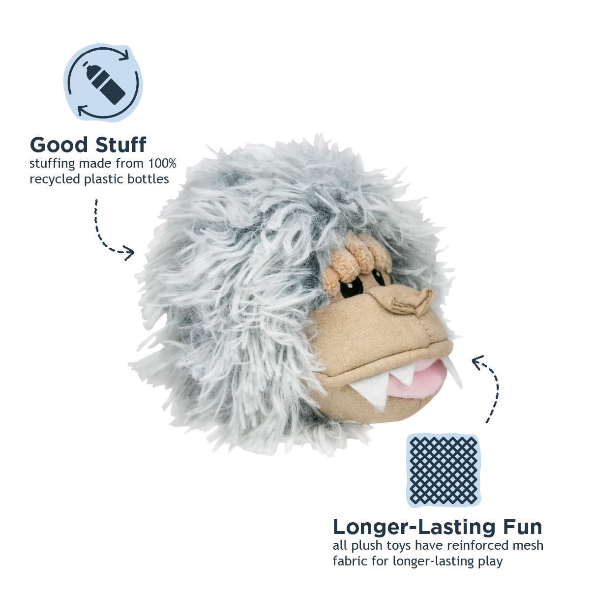 2-in-1 Fetch Ball Dog Toy