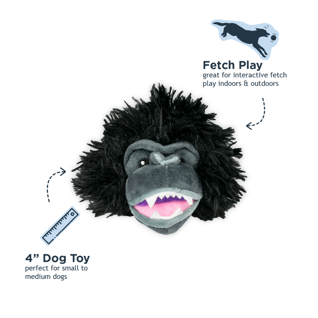 Gorilla 2-in-1 Fetch Ball Dog Toy